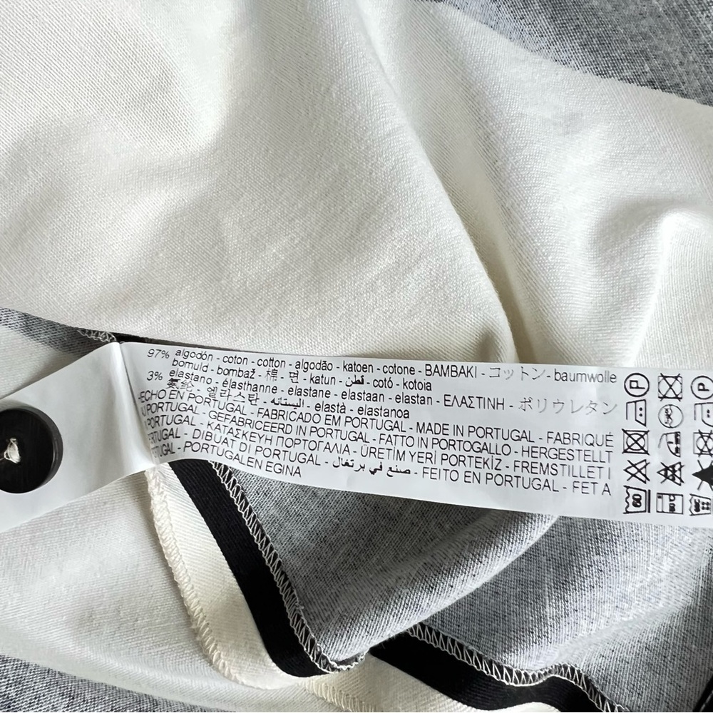 Zara Black and White Bold Dot Midi Skirt - Picture 9 of 9